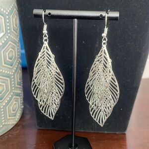 Silver “Leaf” Drop/Dangle Earrings